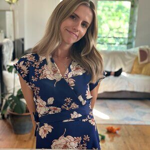 Monteau Size S Cocktail Wrap Dress